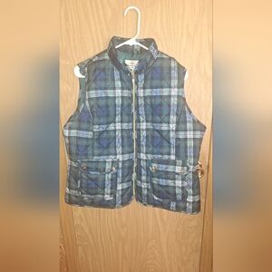 St. John's Bay Plaid Quilted Vest